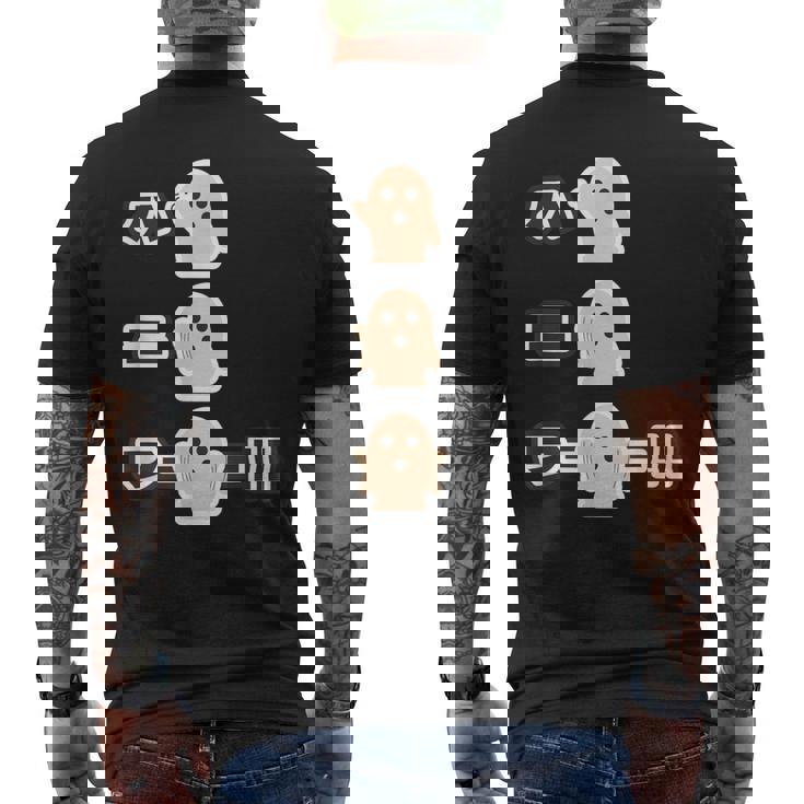 ハニボー《ハニワーーー！！》かわいい ハニワ 小さな 埴輪 歴史土器 イラスト キャラクター メンズTシャツ バックプリント