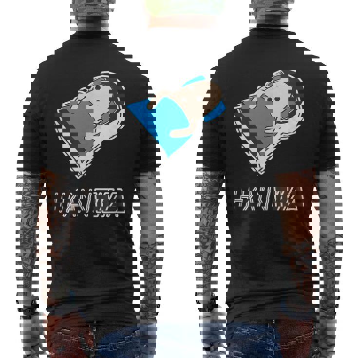 ハニワ くん 埴輪『古墳のベッド』【ゆるフレンズ】歴史土器 キャラクター かわいい イラスト メンズTシャツ バックプリント