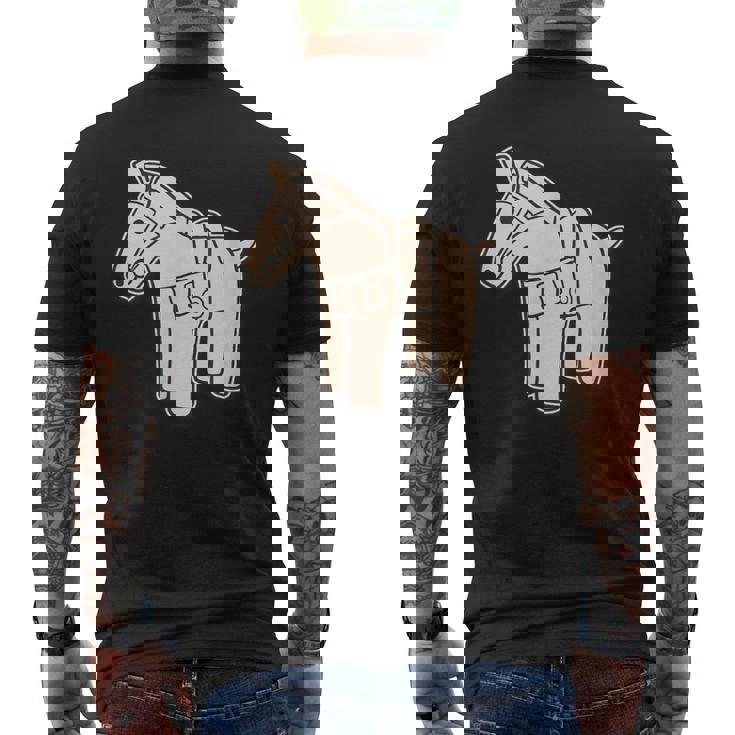 ハニワの馬 埴輪【ゆるフレンズ】歴史土器 シンプル かわいい イラスト メンズTシャツ バックプリント