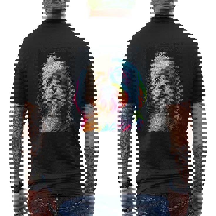 ハバニーズのアートワークを使用したハバニーズドッグオーナーデザイン。 メンズTシャツ バックプリント