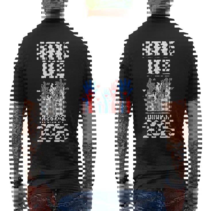 ハリス ウォルツ就任式 2025 記念品 米国祝賀 メンズTシャツ バックプリント