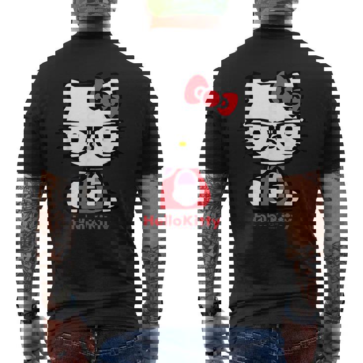 ハローキティ Usデザイン メガネ メンズTシャツ バックプリント