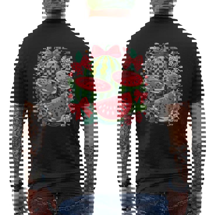 ハローサマー 2025 ガールズ スイカ おもしろバケーション キッズ メンズTシャツ バックプリント