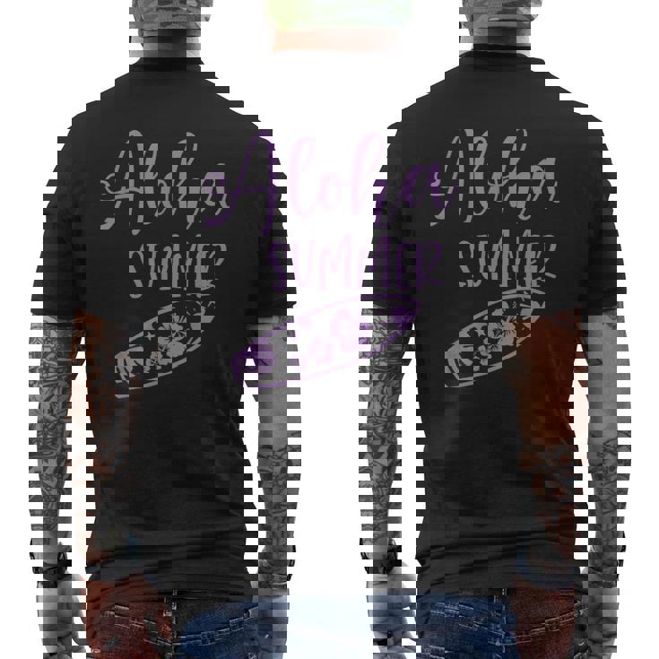 ハワイ アロハサーフィン ハワイアンパーティー メンズTシャツ バックプリント