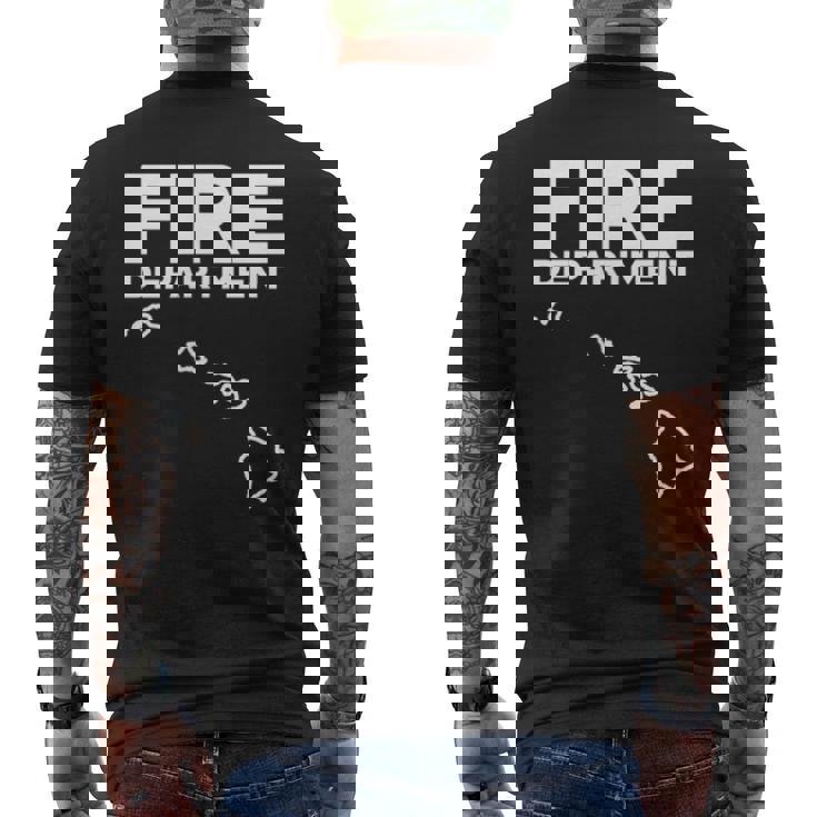 ハワイ 消防士 救助隊 制服 デューティー メンズTシャツ バックプリント