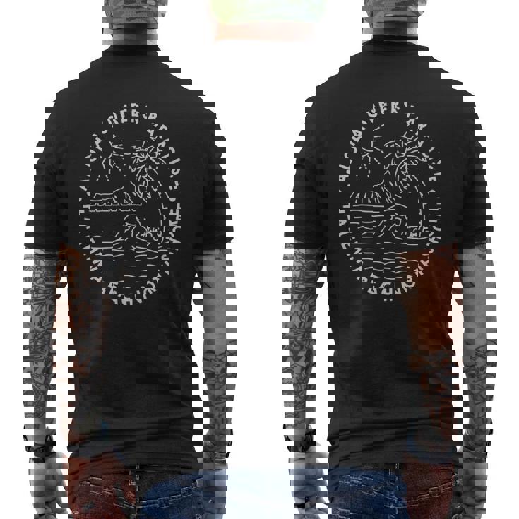 ハワイアロハサーファーズパラダイスノースショア メンズTシャツ バックプリント