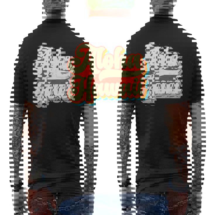 ハワイアン振動 メンズTシャツ バックプリント