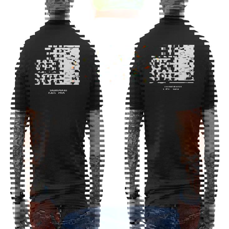 ハワイ諸島 ノースショア ハレイワ サーファー メンズTシャツ バックプリント