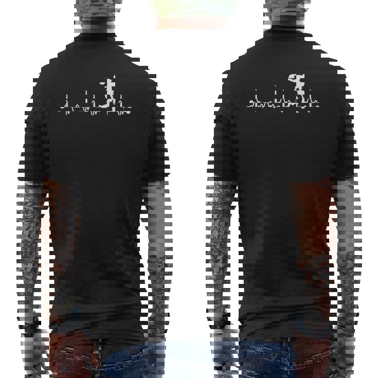 ハートビート シャツ ボーリング ハートビート ラブ ギフト メンズTシャツ バックプリント