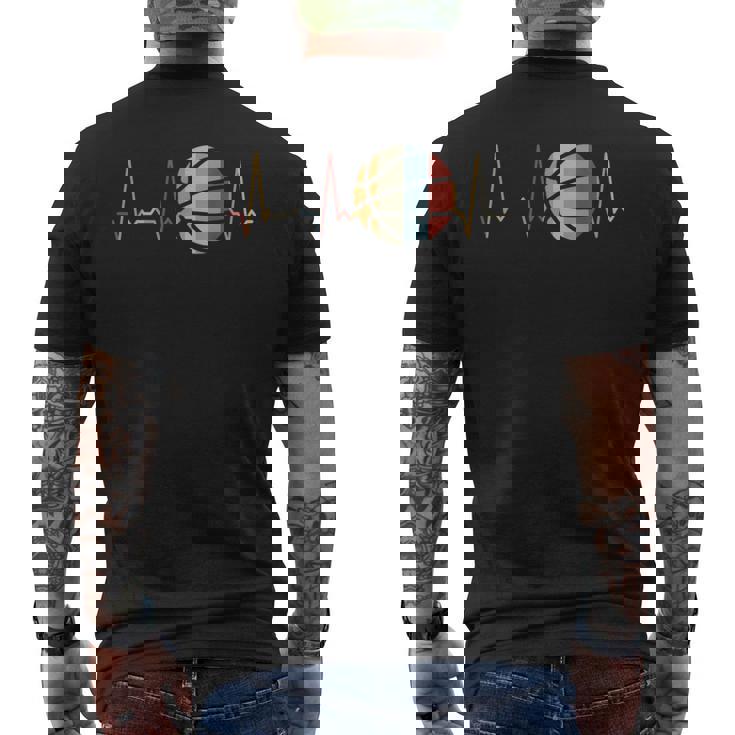 ハートビートバスケットボール メンズTシャツ バックプリント