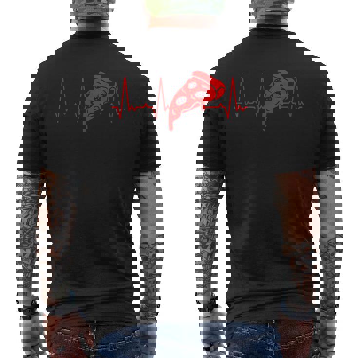 ハートビートピザ メンズTシャツ バックプリント