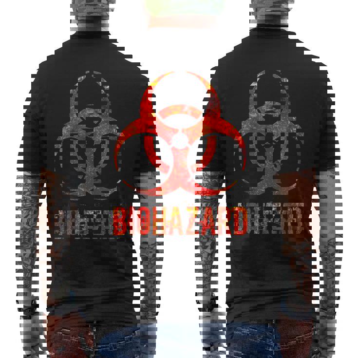 バイオハザード アンティーク調 生物学 科学教師 ロックスター ギフト メンズTシャツ バックプリント