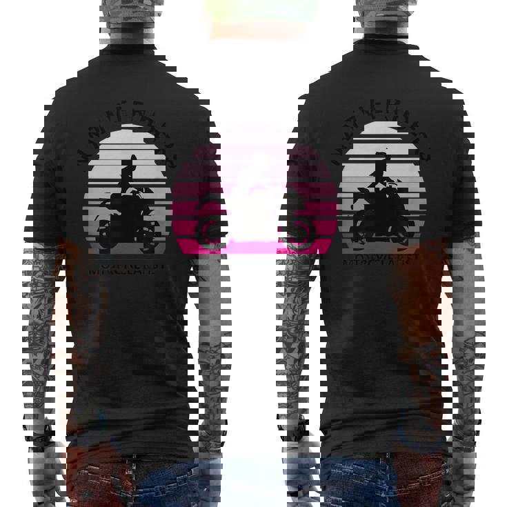 バイク おしゃれ フルカウル レディー オートバイ ツーリング ガール ライダー メンズTシャツ バックプリント