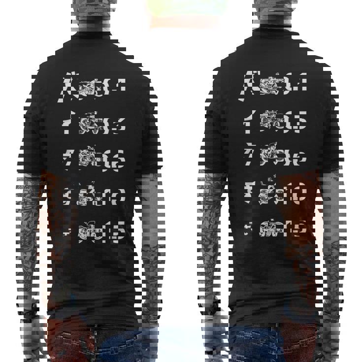 バイク おもしろtシャツ 光学テスト おもしろバイク メンズ オートバイ ツーリング 原付 オリジナル服 メンズTシャツ バックプリント