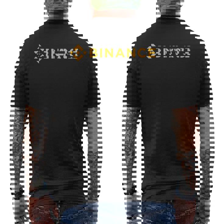 バイナンス-暗号通貨交換とdefi暗号エコシステム メンズTシャツ バックプリント