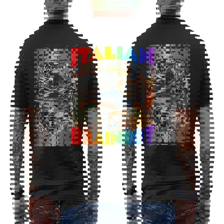 バイラルイタリアンブレインロットミーム-イタリアンブレインロット。 メンズTシャツ バックプリント