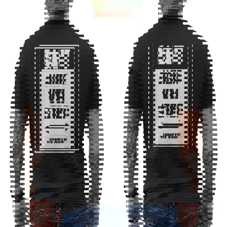 バカな時間を無駄にすることはできません メンズTシャツ バックプリント