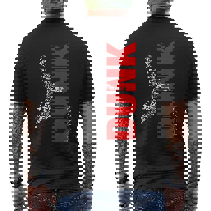 バスケットボール愛好家のための伝説のバスケットボールスラムダンク メンズTシャツ バックプリント