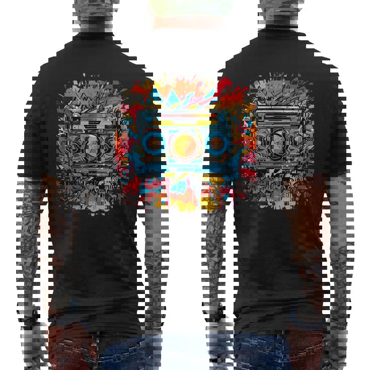 バスケットボール選手 アーバン グラフィック ノベルティ ビンテージアート メンズTシャツ バックプリント