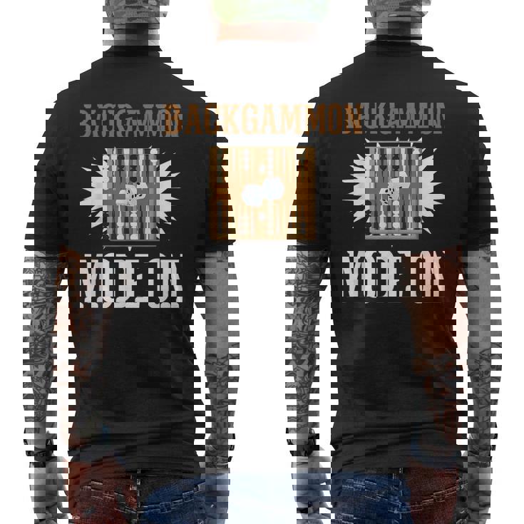 バックギャモン ボードゲーム メンズTシャツ バックプリント