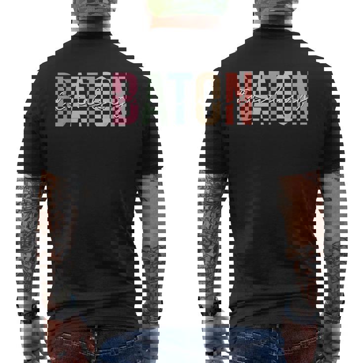 バトン トワリング トワラー メンズTシャツ バックプリント