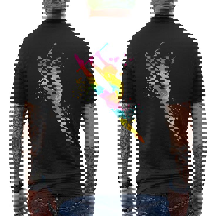 バトン付き体操 ガールズ キッズ 新体操 メンズTシャツ バックプリント