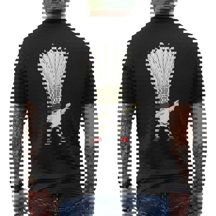バドミントン ダビングシャトルコック バーディーボーイ バドミントン メンズTシャツ バックプリント