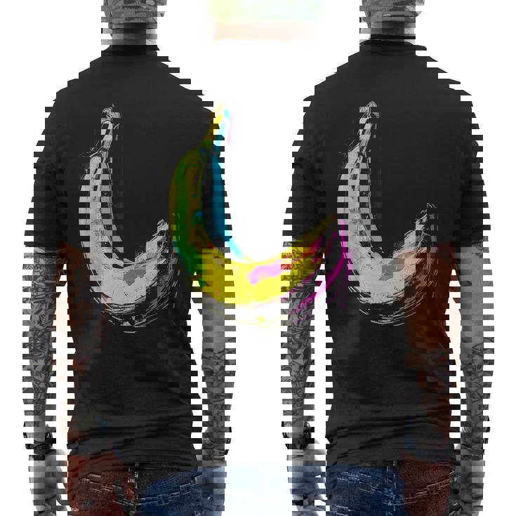 バナナ フルーツ モチーフ イラスト アート バナナ メンズTシャツ バックプリント