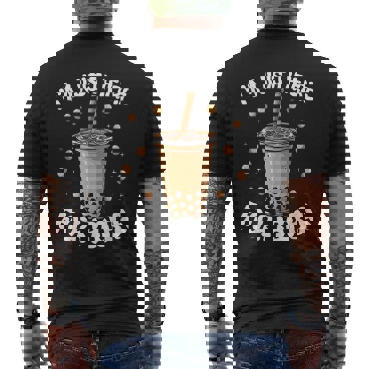 バブルティー かわいい カワイイ グラフィック 面白デザイン ボバティー メンズTシャツ バックプリント