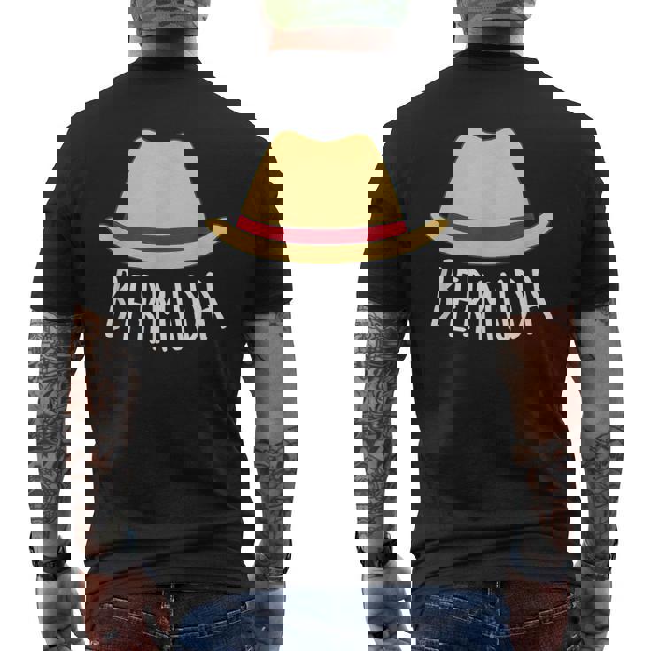 バミューダハット イギリス 海外領土 お土産 メンズTシャツ バックプリント