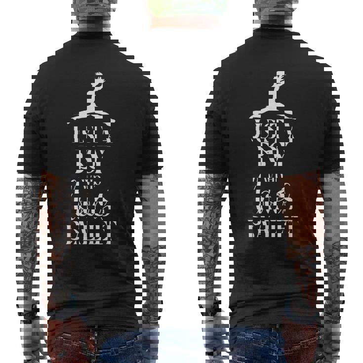 バレエ ダンサー ダンスガール バレリーナ 少年 大好きな男 メンズTシャツ バックプリント