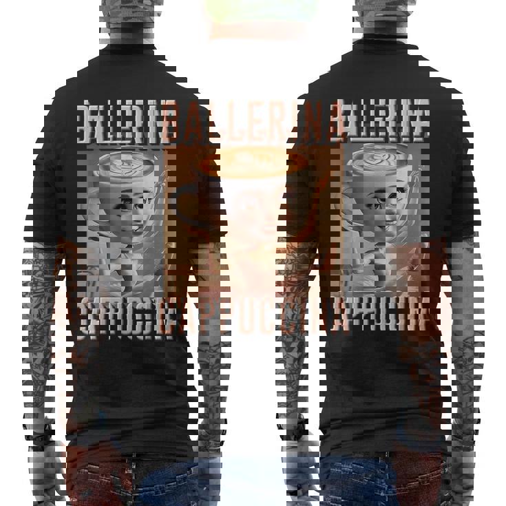 バレリーナ カプチーナ Ai 生成 キャラクター イタリアン ブレイン メンズTシャツ バックプリント