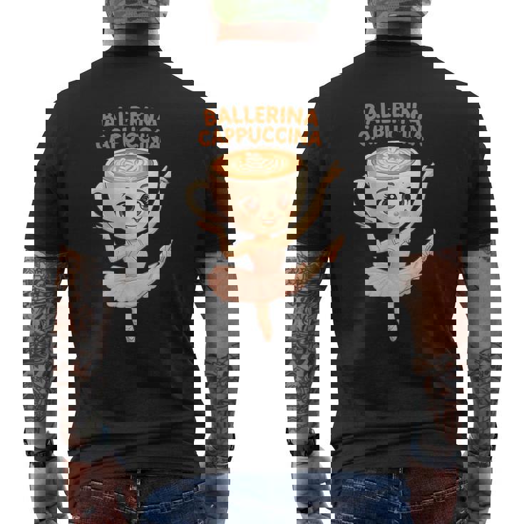 バレリーナ カプチーナ イタリアン ブレイン ミーム キッズ メンズ レディース メンズTシャツ バックプリント