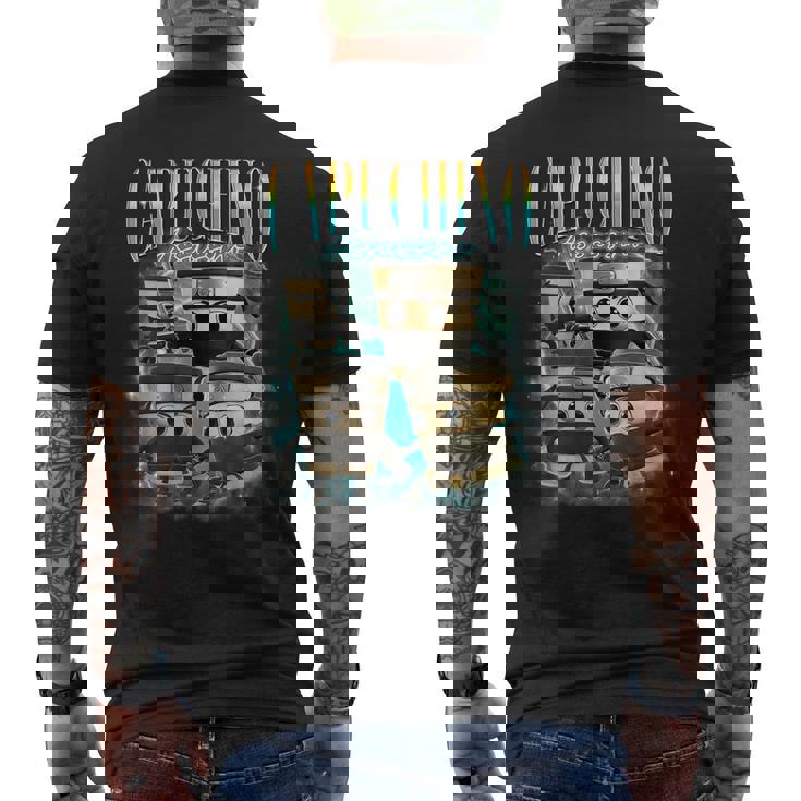 バレリーナ カプチーノ アサシーノ 面白い イタリアン ブレイン ミーム メンズTシャツ バックプリント