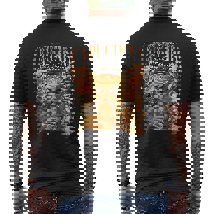 バレリーナカプチーナ イタリアンブレインロットミーム メンズTシャツ バックプリント