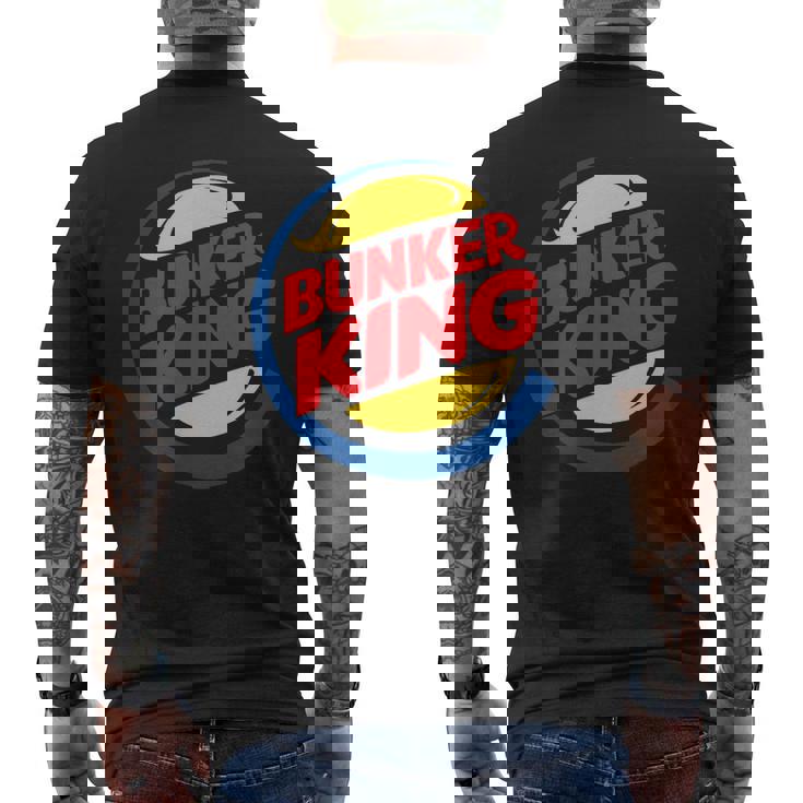 バンカーキング パロディ ファニー アンチトランプ メンズTシャツ バックプリント