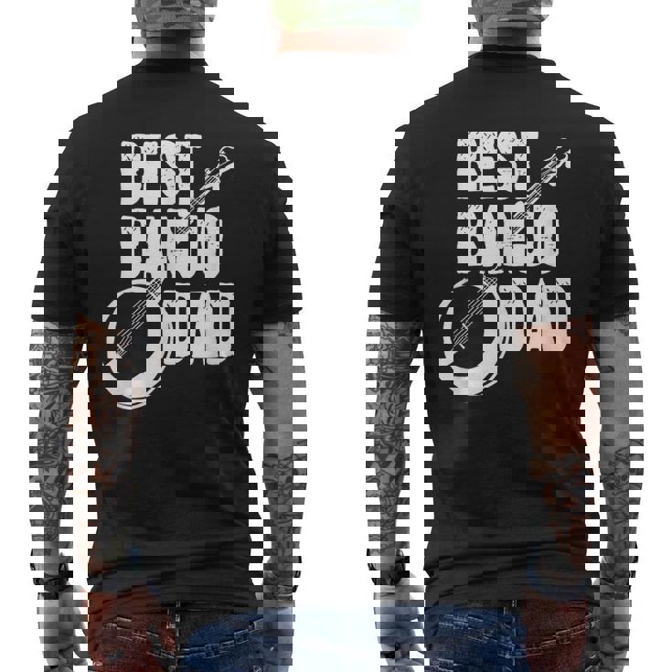 バンジョーパパ バンジョーインストラクター カントリーミュージック 父の日 メンズTシャツ バックプリント