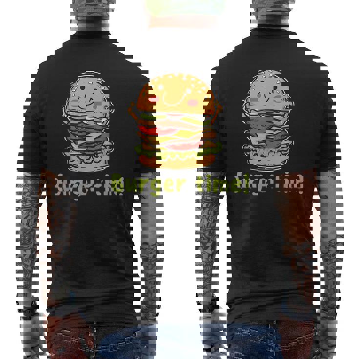 バーガータイム メンズTシャツ バックプリント