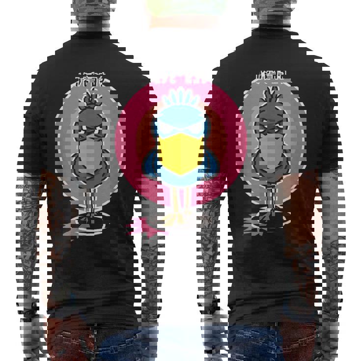 バードシリーズ「ハシビロコウ」 メンズTシャツ バックプリント