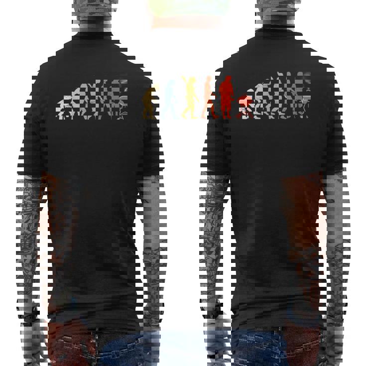 バーベキュー進化論 Bbq Lover Grill Meat Grill Dad メンズTシャツ バックプリント