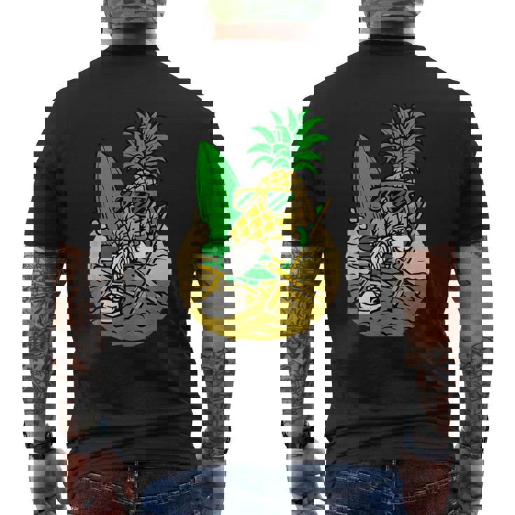 パイナップル サーファー サングラス ハワイ ハワイアン アロハ メンズ レディース メンズTシャツ バックプリント