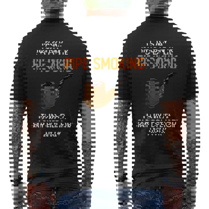 パイプスモーキング スマートピープル パイプスモーキング メンズTシャツ バックプリント