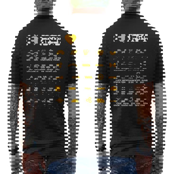 パスタタイプ スパゲッティヌードル イタリア ギフトパスタ メンズTシャツ バックプリント