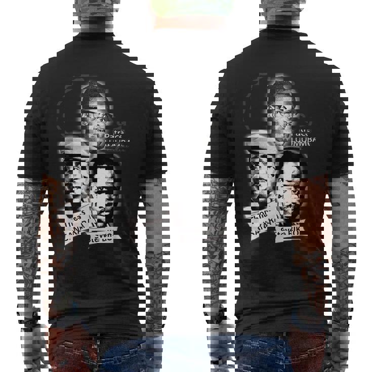 パトリス・ランバ、トーマス・サンカラ、スティーブ・ビコ メンズTシャツ バックプリント