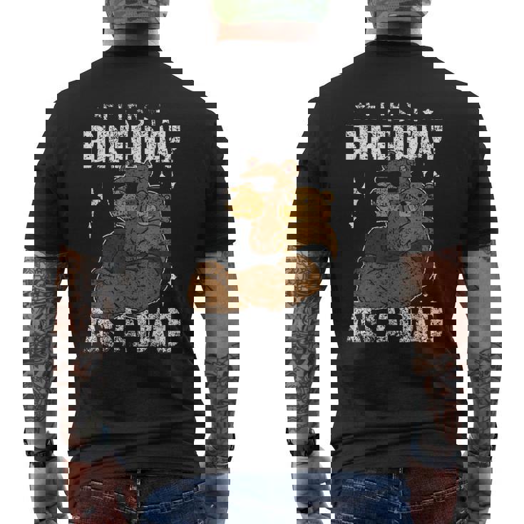 パパになって初めての誕生日 パパ お父さん 父 パーティー 誕生日 メンズTシャツ バックプリント