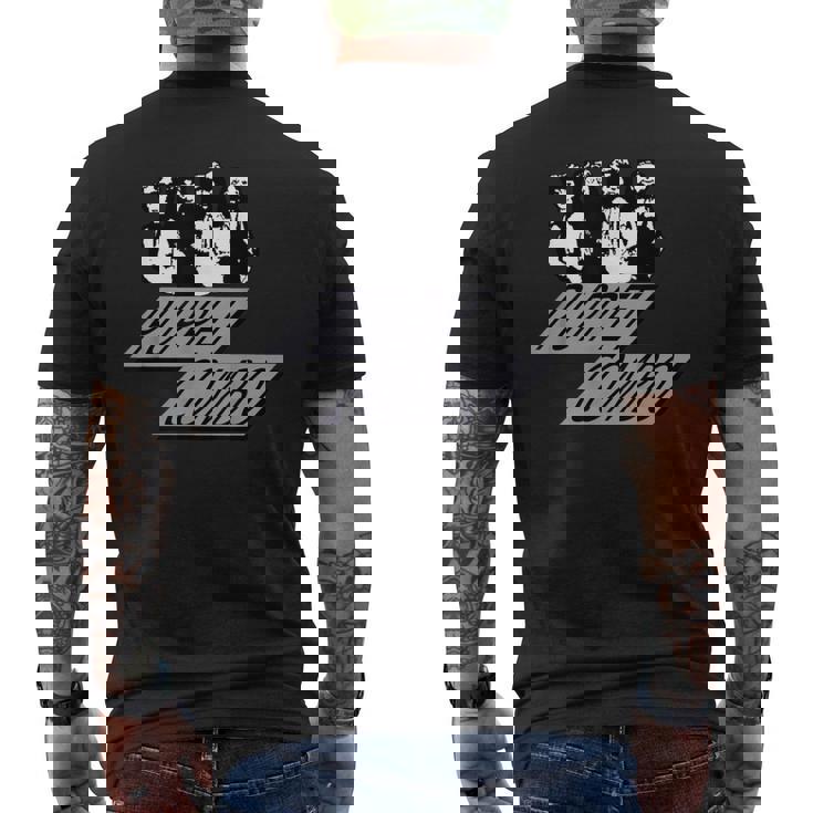 パペットコンボサバイバルホラースラッシャーゲーム メンズTシャツ バックプリント