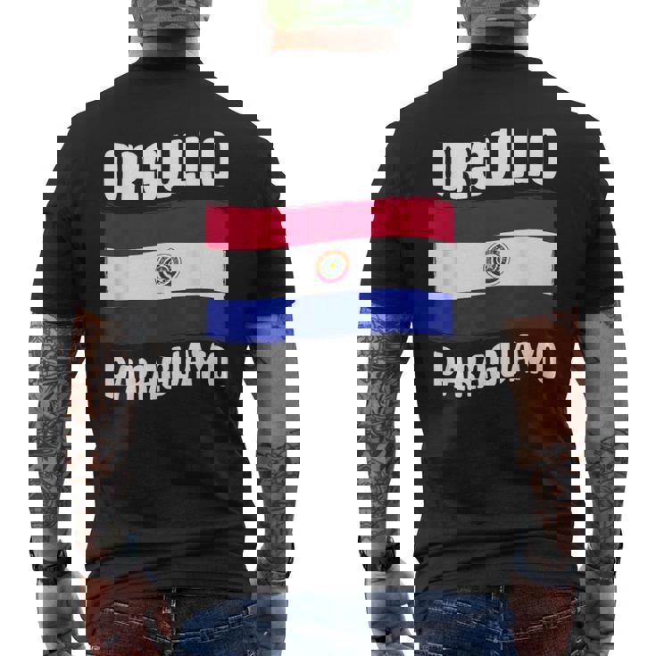 パラグアイプライド パラグアイ国旗 Orgullo Paraguayo メンズTシャツ バックプリント