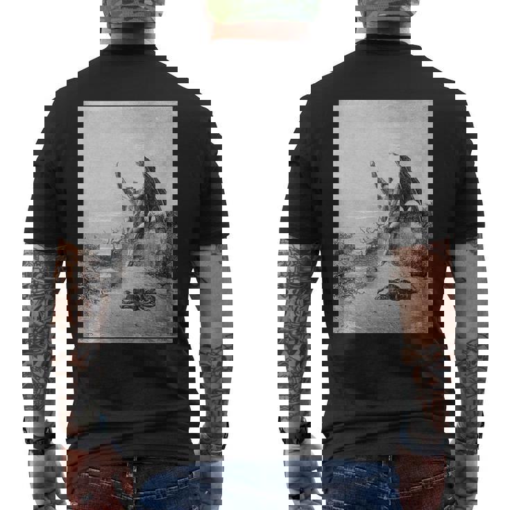 パラダイス・ロスト「多くの迷宮で」ギュスターヴ・ドレ アート メンズTシャツ バックプリント