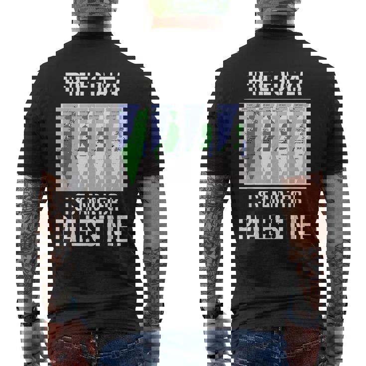 パレスチナギフト フィリストエルサレム パレスチナの自由 メンズTシャツ バックプリント