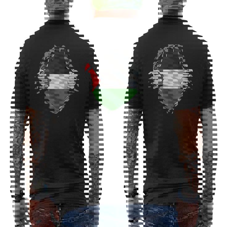 パレスチナシャツ パレスチナ国旗 アラビアのルーツ 遺産 Dna メンズTシャツ バックプリント